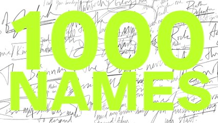 Sean Curran - 1,000 Names (Lyric Video)