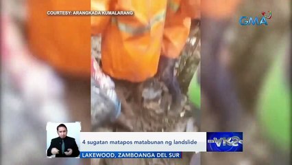 4 sugatan matapos matabunan ng landslide | Saksi