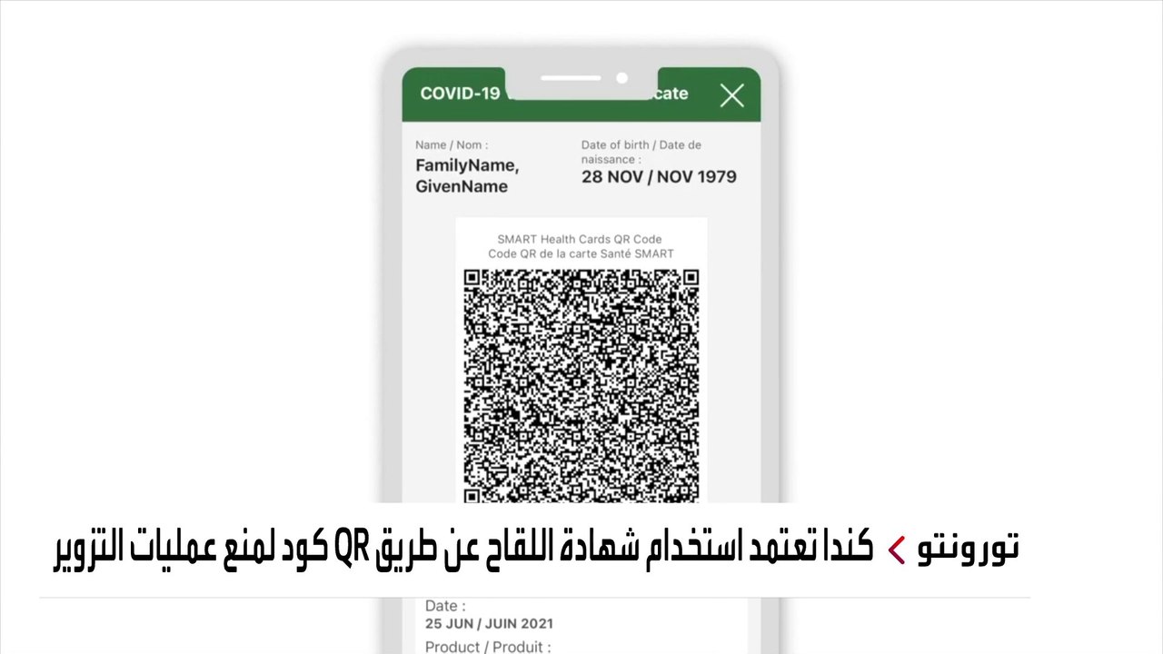 كندا تعتمد شهادة اللقاح لدخول أماكن العمل