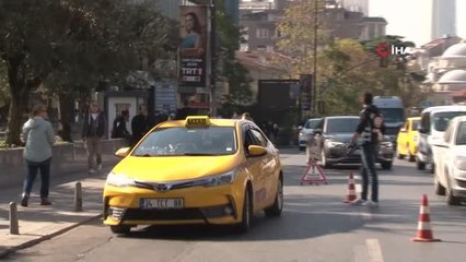 Şişli'de taksilere yönelik denetim