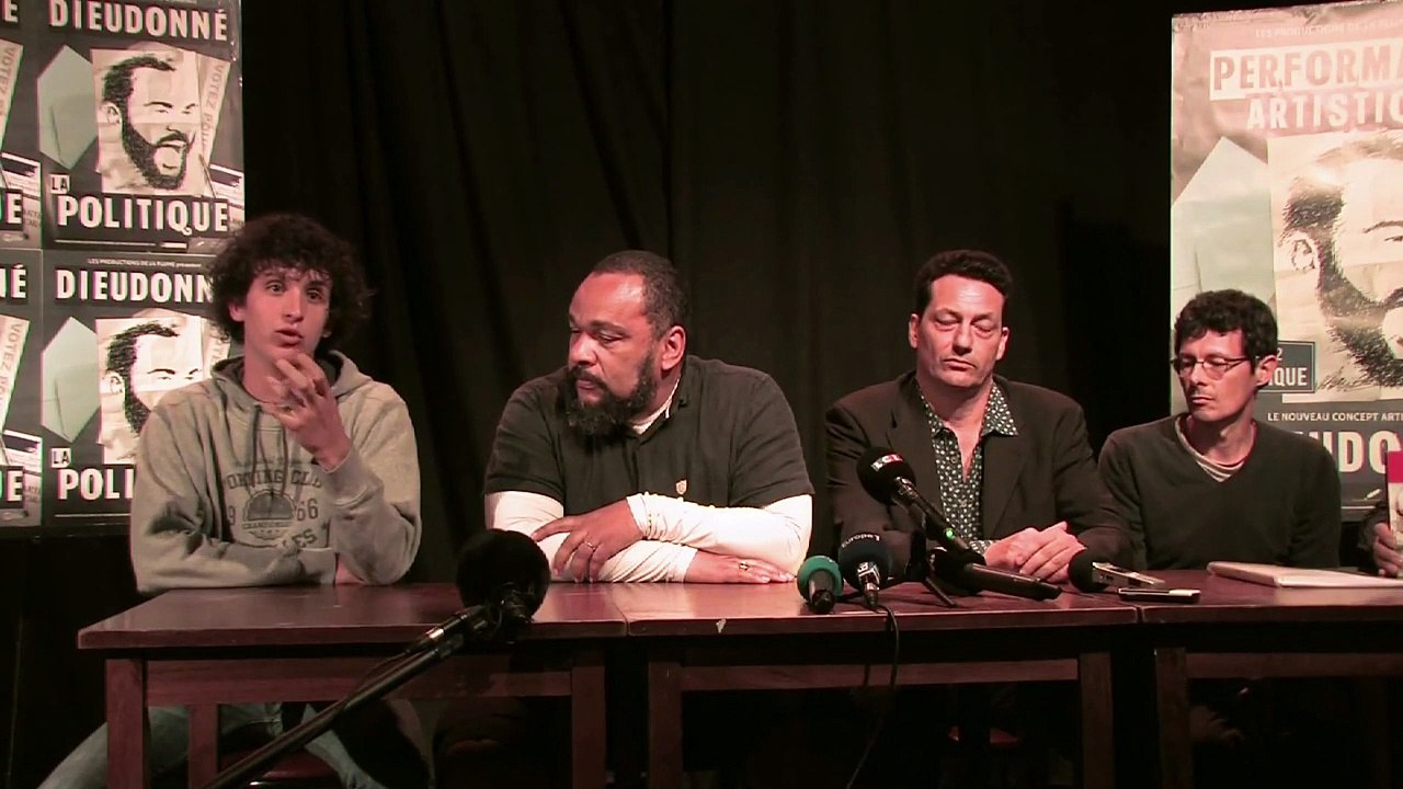 Dieudonné, législatives dans l'Essonne - Conférence de presse