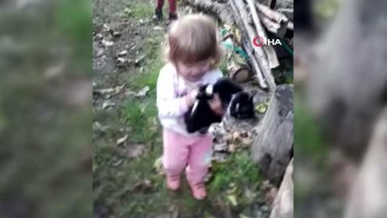 Konuşmayı öğrenmeden hayvan sevgisini öğrendi