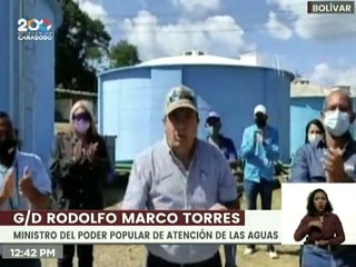 Bolívar | Reactivan el Sistema de Potabilización Guri para bombear 200 litros de agua por segundo
