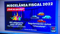 Diputados aprueban la Miscelánea Fiscal 2022