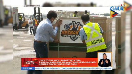 "Vax to the max," target ng ating pamahalaan para makamit ang herd immunity kontra COVID-19 ngayong araw | UB