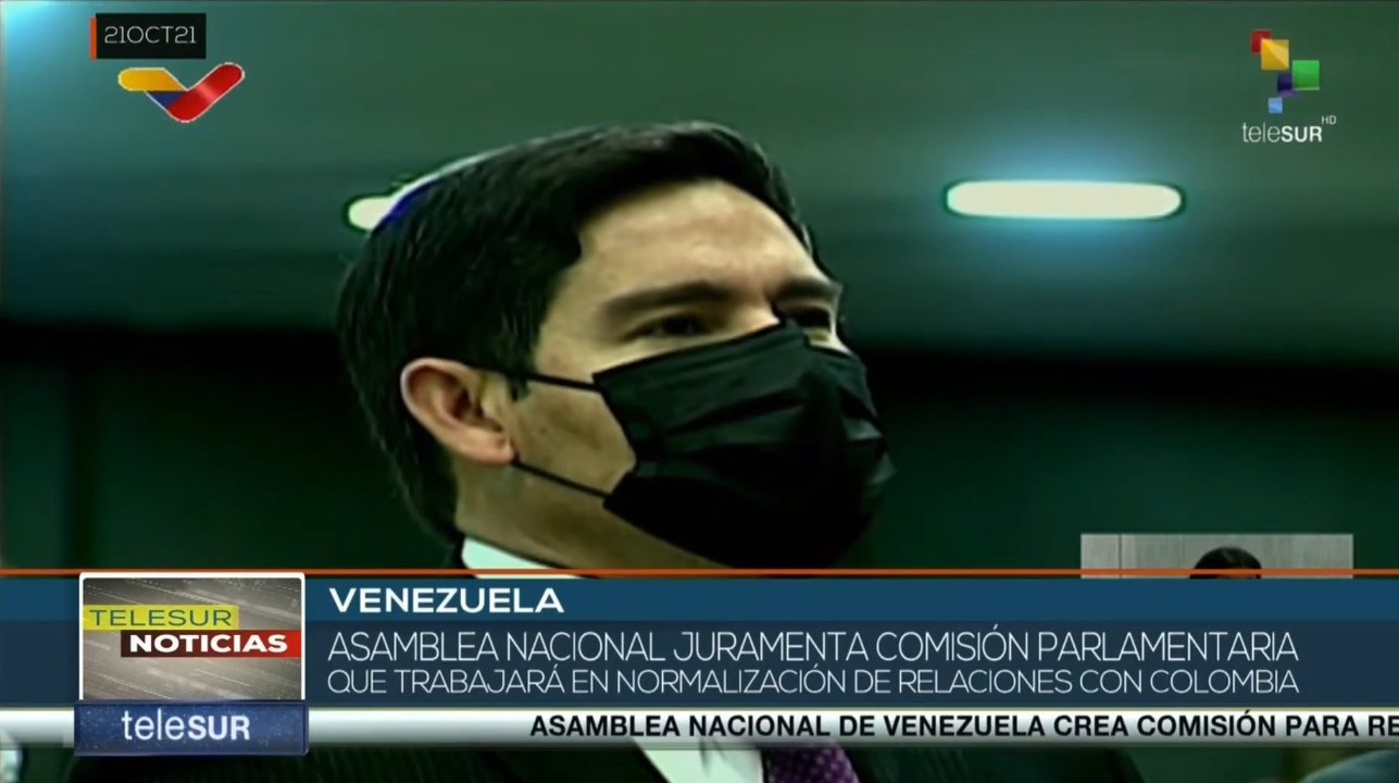 teleSUR Noticias 21-10 17:30: Venezuela: A.N juramenta normalizar relaciones con Colombia