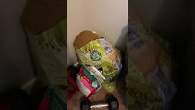 Waffles the Bunny Helps Herself to Dinner