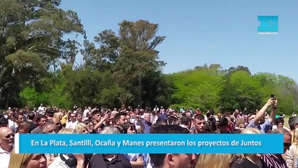 En La Plata, Santilli, Ocaña y Manes presentaron los proyectos de Juntos