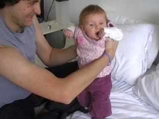 Je pousse sur mes jambes