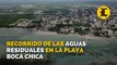 Contaminación: así es el recorrido de las aguas residuales en la playa de Boca Chica