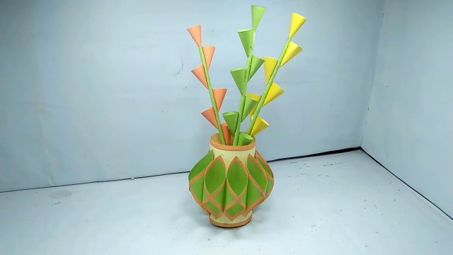 How to Make Pen Stand Origami Pen Holder Paper Pencil HolderHexagonal Pen Holder Hater Kaj-#Crafts