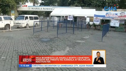 Mga bumibisita sa Manila North Cemetery, marami na; presyo ng kandila at bulaklak, nagtaas na | UB