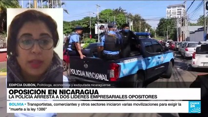 Edipcia Dubón: "Todas las garantías constitucionales han sido suspendidas en Nicaragua"