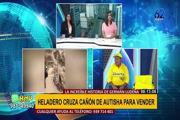 EXCLUSIVO | Conozca al heladero que cruza a pie cañón de Autisha para vender sus productos