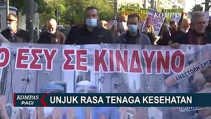 Dari Uang Lembur Sampai Jam Kerja, Nakes di Atena Yunani Protes Tuntut Hak Mereka