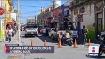 Despiden a policías de Juventino Rosas por presuntos vínculos con narcotráfico