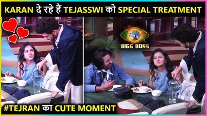 Cute ! Karan रख रहे हैं Tejasswi का ख्याल l Bigg Boss 15