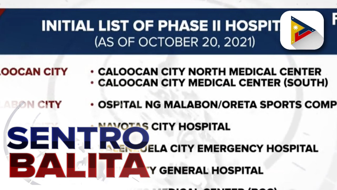 Phase 2 ng pagbabakuna sa mga edad 12-17 na may comorbidity, umarangkada ngayong araw ; 25 ospital, binuksan bilang vaccination sites