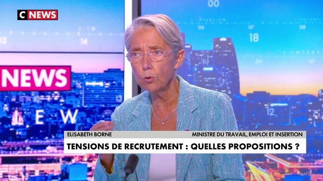 Élisabeth Borne évoque «une aide de 8.000 € pour une entreprise qui embauche un demandeur d’emploi de longue durée en contrat de professionnalisation»