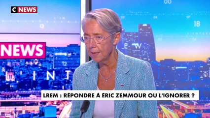 Élisabeth Borne au sujet d'Éric Zemmour : «il porte des idées dangereuses pour la démocratie»