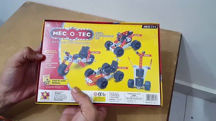 Unboxing and review of TOYBOX MEC-O-TEC NEO 111  (Metal Construction set) for gift