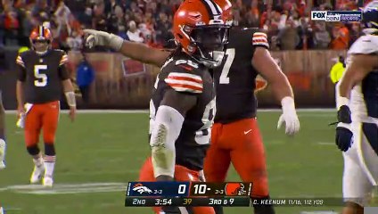 NFL : D'Ernest Johnson porte les Browns face à Denver