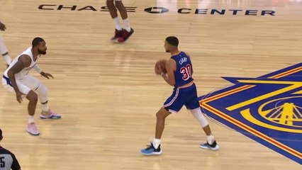 Скачать видео: Curry drops 45 points as Warriors edge Clippers