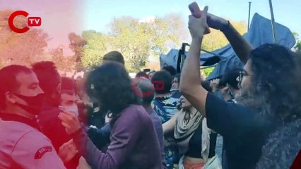 Boğaziçi'nde gergin anlar