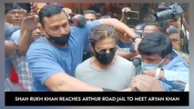 Shah Rukh Khan Reaches Arthur Road Jail To Meet Aryan Khan