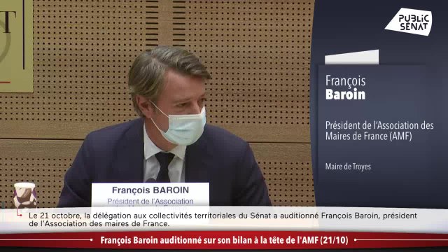 Dernière audition de François Baroin au Sénat avant de quitter la présidence de - Les matins du Sénat (22/10/2021)