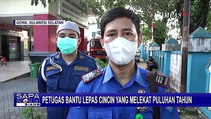 Tim Damkar Gowa Bantu Pelepasan Cincin di Jari ODGJ yang Sudah Melekat Puluhan Tahun!