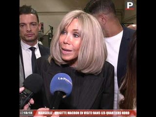 Brigitte Macron en visite dans les quartiers nord