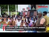 Lucknow: BJP holds day-long fast to protest parliament washout