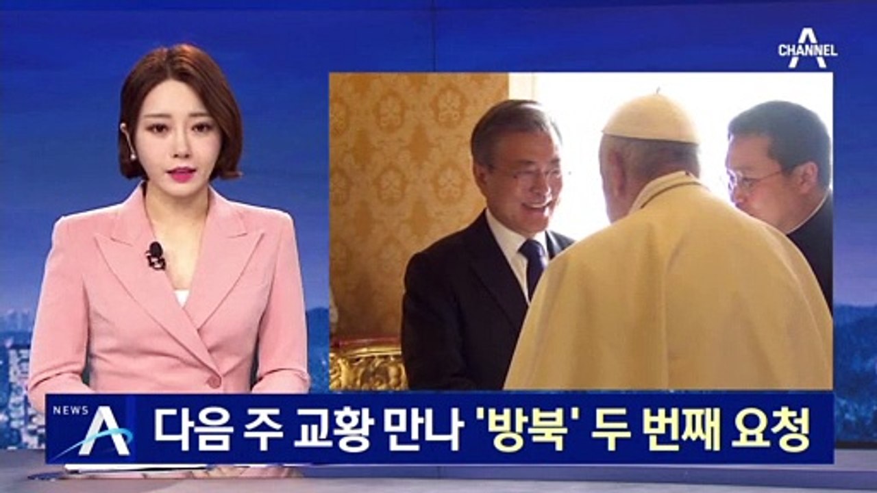 문 대통령, 다음 주 교황 만나 ‘방북’ 두 번째 요청