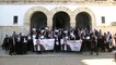 فيديو: "تونس ويل لمن ينتقد".. محامون ينظمون وقفة احتجاجية ضد محاكمة المدنيين عسكريا