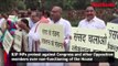BJP MPs protest against Congress and other Opposition members over non-functioning of the House