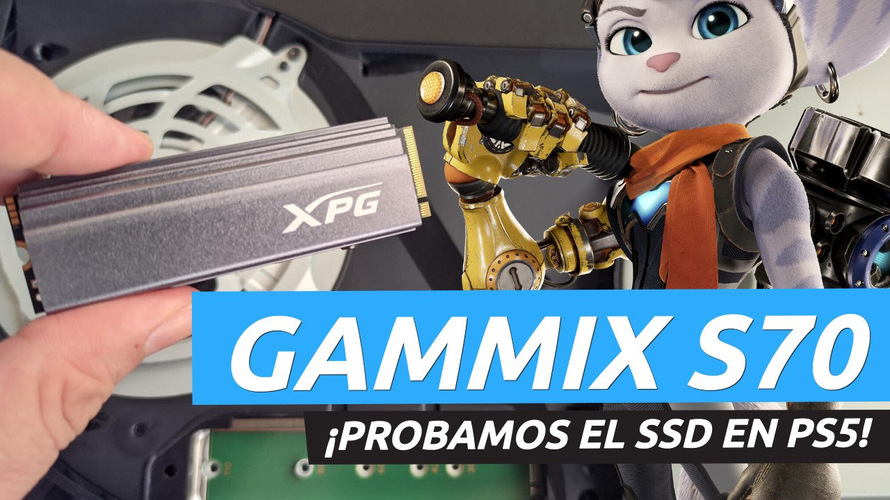 Probamos el disco XPG GAMMIX S70 en PS5. ¿Mejora el rendimiento del disco interno?