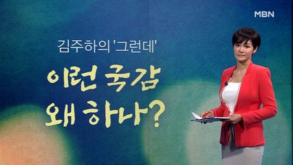 [김주하의 '그런데'] 이런 국감 왜 하나?