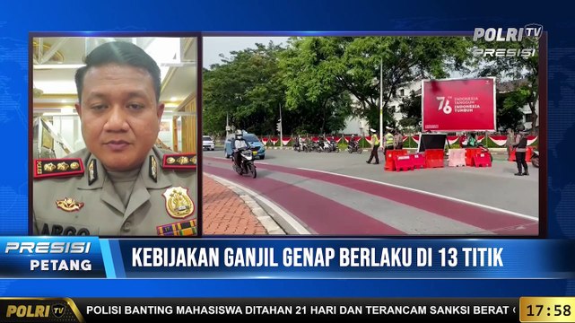 Live Dialog Kasubdit Gakkum Ditlantas Polda Metro Jaya, Kebijakan Ganjil Genap di 13 Titik