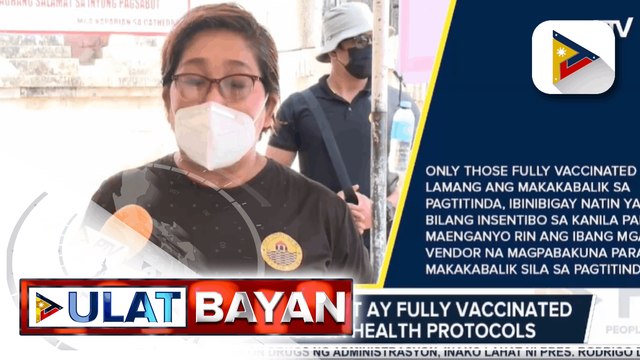 Street vendors sa Cebu City, dapat ay fully vaccinated at sumusunod sa health protocols