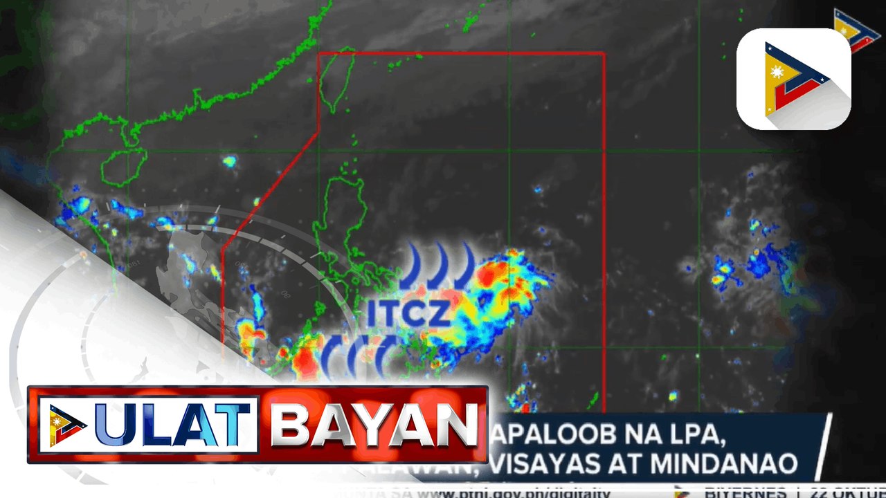 ITCZ na may nakapaloob na LPA, umiiral sa Palawan, Visayas at Mindanao