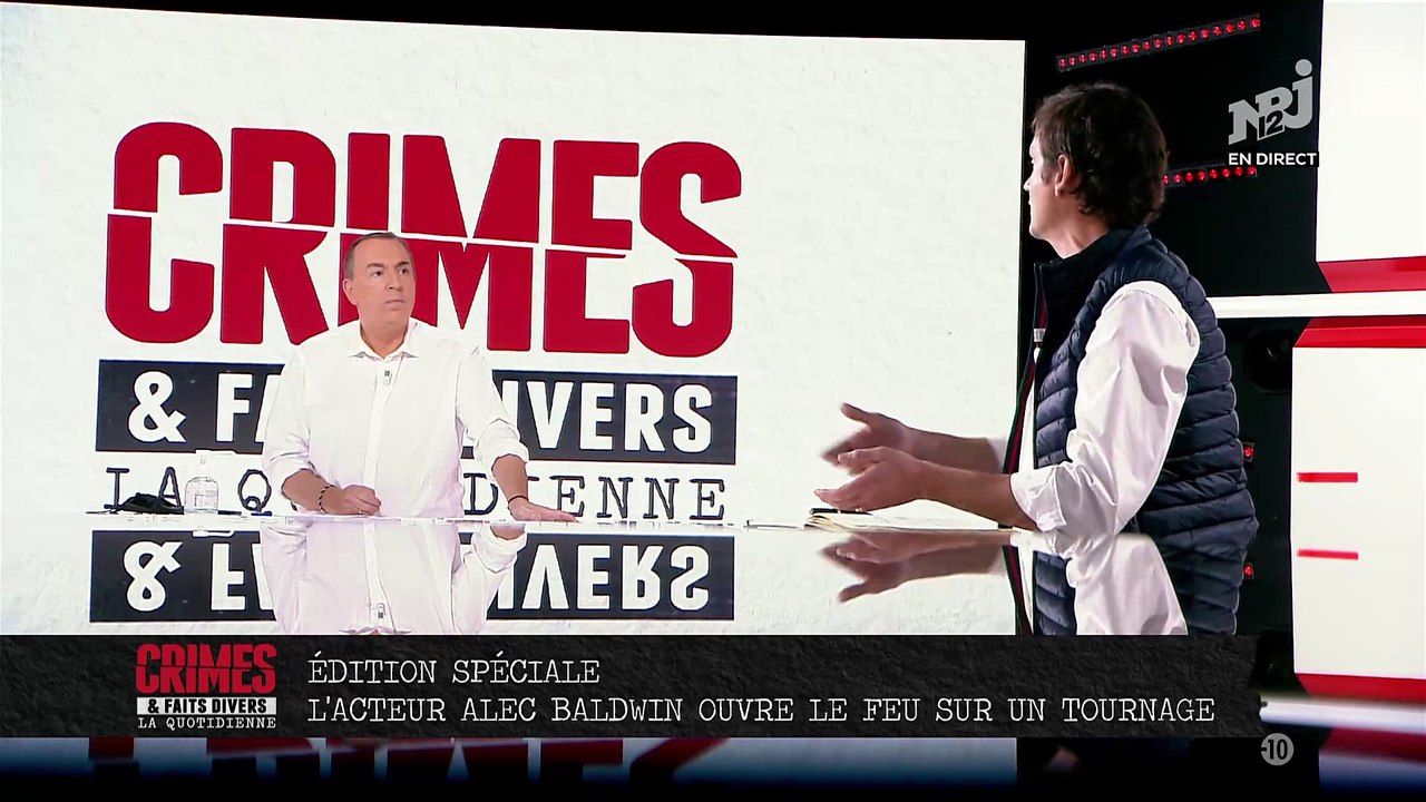 Drame aux USA - L'acteur Alec Baldwin a tué la directrice de la photographie et blessé grièvement le réalisateur de son film : Un armurier explique dans "Crimes" sur NRJ 12 comment sont utilisées les armes sur les tournages