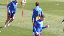 El Atlético prepara el partido ante la Real Sociedad con la duda de Savic