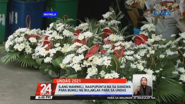 Ilang nagtitinda ng bulaklak sa Dangwa, umaasang dadami pa ang mamimili sa darating na weekend | 24 Oras