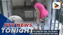 Residents of Manila South cemetery feel the crunch economically of having less grave visitors this year