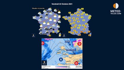 prévisions météo du vendredi 22 octobre 2021
