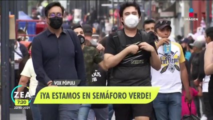 La CDMX pasó a semáforo verde, ¿qué opina la vox populi?