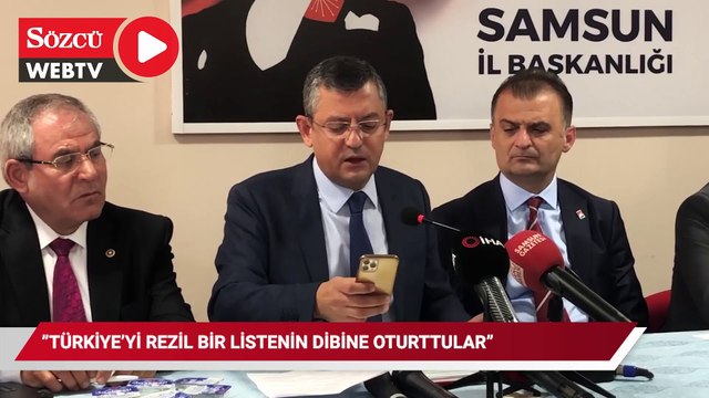 Özgür Özel, Türkiye'yi rezil bir listenin dibine oturttular