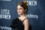 Emma Watson Wore a Midriff-Baring Matching Set to Meet Al Gore