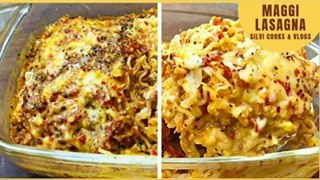 10 minutes Maggi Lasagna Recipe in Microwave_ Maggi recipe _ Maggi noodles _ Shorts _ Silvi Cooks